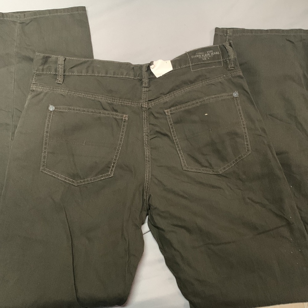 Green Calvin Klein Straight Jeans - Picture 5 of 5